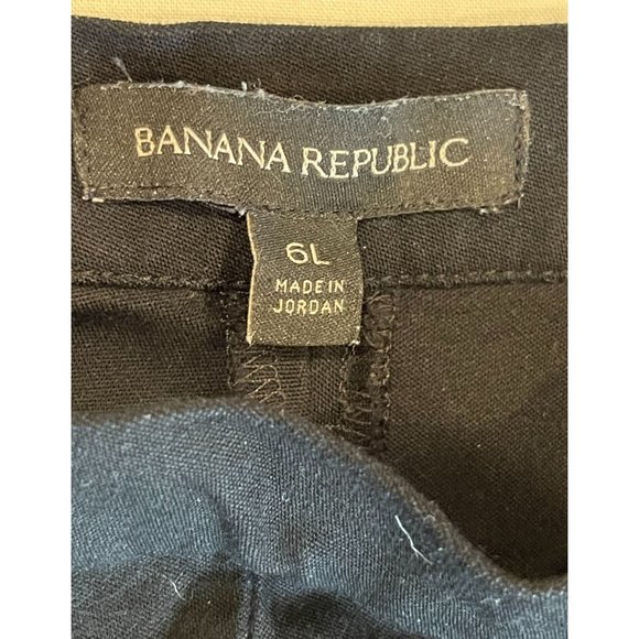 Banana Republic Women Sloan Pants V/700055010 Devon Side Zipper Black Size 6L - Picture 8 of 10
